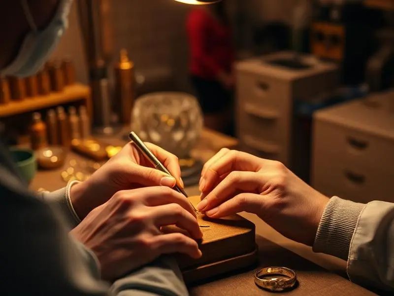 Master jeweler crafting